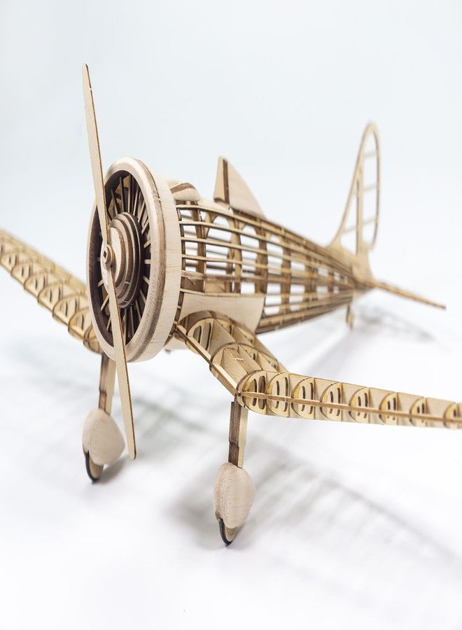 Viloga 3D Wooden Puzzles Airplane 1:31 KA-14 Fighter, Laser-Cut Balsa Wood Airplane Kits to Build for Adults, Perfect Static Model Airplane Puzzles for Men Christmas Gift - Image 5